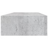 Wandregale mit Schubladen 2 Stk. Betongrau 60x23,5x10 cm MDF