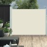 Ausziehbare Seitenmarkise 140×500 cm Creme