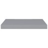 Schweberegale 2 Stk. Grau 50x23x3,8 cm MDF