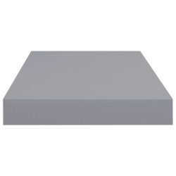 Schweberegale 2 Stk. Grau 50x23x3,8 cm MDF