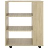 Rollschrank Sonoma-Eiche 60x35x75 cm Holzwerkstoff