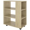 Rollschrank Sonoma-Eiche 60x35x75 cm Holzwerkstoff