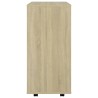 Rollschrank Sonoma-Eiche 60x35x75 cm Holzwerkstoff