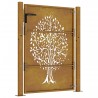 Gartentor 105x155 cm Cortenstahl Baum-Design