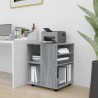 Rollschrank Grau Sonoma 60x53x72 cm Holzwerkstoff