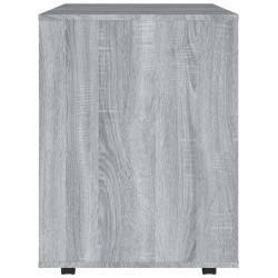 Rollschrank Grau Sonoma 60x53x72 cm Holzwerkstoff