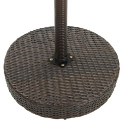 Gartentisch Braun 60,5x106 cm Poly Rattan