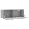 Wandschrank Betongrau 100x36,5x35 cm Holzwerkstoff