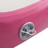 Aufblasbare Gymnastikmatte mit Pumpe 500x100x20 cm PVC Rosa