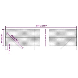 Maschendrahtzaun Grün 2x25 m