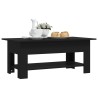 Couchtisch Schwarz 102x55x42 cm Holzwerkstoff