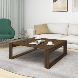 Couchtisch Braun Eichen-Optik 100x100x35 cm Holzwerkstoff