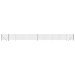 Maschendrahtzaun Anthrazit 2,2x25 m Verzinkter Stahl