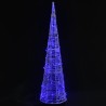 LED-Kegel Acryl Weihnachtsdeko Pyramide Blau 120 cm