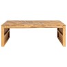 Couchtisch Erosion Teak Massivholz 110x35x38 cm