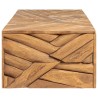 Couchtisch Erosion Teak Massivholz 110x35x38 cm