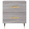 Nachttische 2 Stk. Grau Sonoma 40x35x47,5 cm Holzwerkstoff