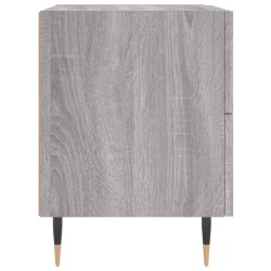 Nachttische 2 Stk. Grau Sonoma 40x35x47,5 cm Holzwerkstoff