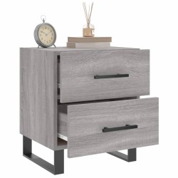 Nachttische 2 Stk. Grau Sonoma 40x35x47,5 cm Holzwerkstoff