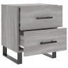 Nachttische 2 Stk. Grau Sonoma 40x35x47,5 cm Holzwerkstoff