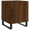 Nachttische 2 Stk. Braun Eichen-Optik 40x40x50 cm Holzwerkstoff