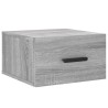 Wand-Nachttische 2 Stk. Grau Sonoma 35x35x20 cm