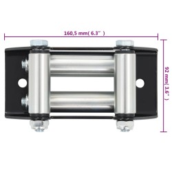 4-Wege-Rollenseilfenster Stahl 3500-4500 lbs