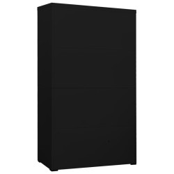 Aktenschrank Schwarz 90x46x164 cm Stahl