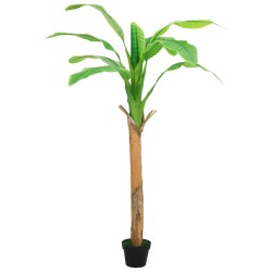 Künstlicher Bananenbaum mit Topf 180 cm Grün