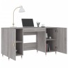 Schreibtisch Grau Sonoma 140x50x75 cm Holzwerkstoff