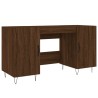 Schreibtisch Braun Eichen-Optik 140x50x75 cm Holzwerkstoff