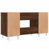 Schreibtisch Braun Eichen-Optik 140x50x75 cm Holzwerkstoff