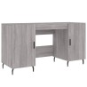 Schreibtisch Grau Sonoma 140x50x75 cm Holzwerkstoff