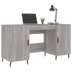 Schreibtisch Grau Sonoma 140x50x75 cm Holzwerkstoff