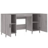 Schreibtisch Grau Sonoma 140x50x75 cm Holzwerkstoff