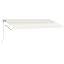 Standmarkise Manuell Einziehbar 400x300 cm Creme