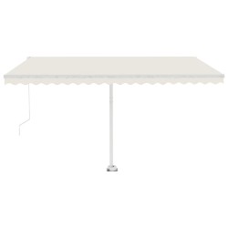 Standmarkise Manuell Einziehbar 400x300 cm Creme