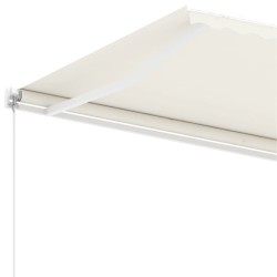 Standmarkise Manuell Einziehbar 400x300 cm Creme