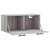 Wandschrank Grau Sonoma 80x36,5x35 cm Holzwerkstoff