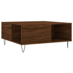 Couchtisch Braun Eichen-Optik 80x80x36,5 cm Holzwerkstoff