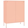 Schubladenschrank Rosa 80x35x101,5 cm Stahl