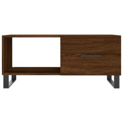 Couchtisch Braun Eichen-Optik 90x50x40 cm Holzwerkstoff