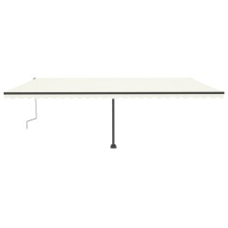 Standmarkise Manuell Einziehbar 600x300 cm Creme