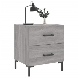 Nachttisch Grau Sonoma 40x35x47,5 cm Holzwerkstoff