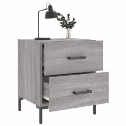 Nachttisch Grau Sonoma 40x35x47,5 cm Holzwerkstoff