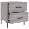 Nachttisch Grau Sonoma 40x35x47,5 cm Holzwerkstoff