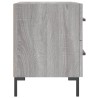 Nachttisch Grau Sonoma 40x35x47,5 cm Holzwerkstoff