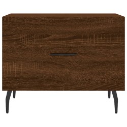 Couchtisch Braun Eichen-Optik 50x50x40 cm Holzwerkstoff