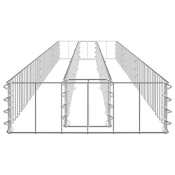 Gabionen-Hochbeet Verzinkter Stahl 270x30x10 cm