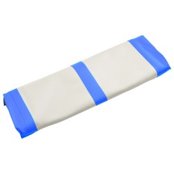 Aufblasbare Gymnastikmatte mit Pumpe 700x100x20 cm PVC Blau